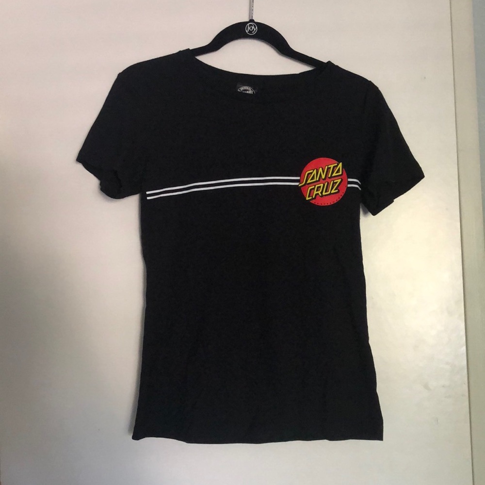 Santa Cruz Black short sleeve T-shirt